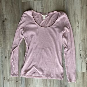 H&M Long sleeve ribbed cotton top